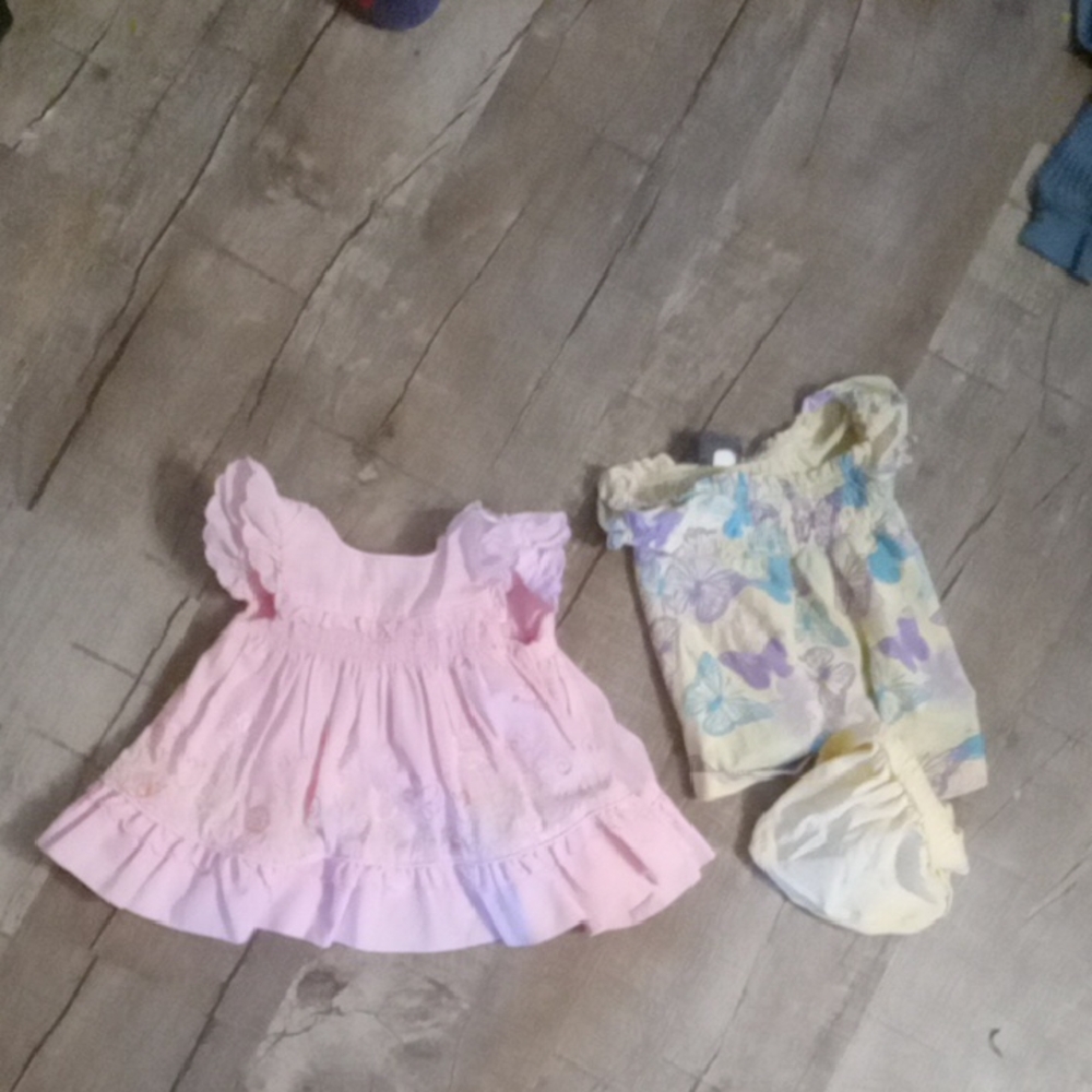 Pink and Floral Baby Dresses
